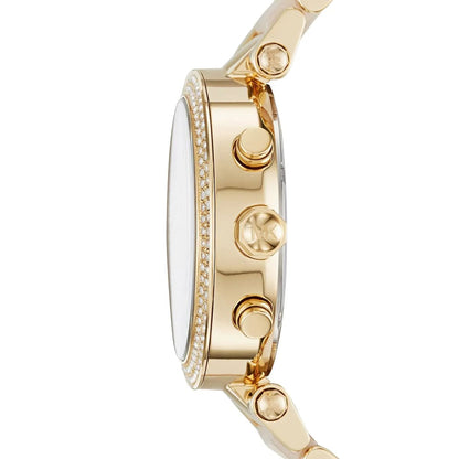Michael Kors MK6326 Parker Women’s Blush Dial Gold Stainless Steel Chronograph Watch
