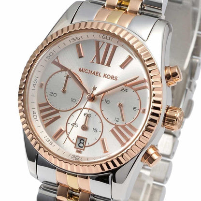 Michael Kors MK5735 Lexington Women’s Tri-Tone Chronograph Watch