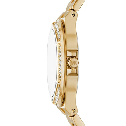Michael Kors MK7404 Lenox Women’s Black Dial Gold Stainless Steel Watch