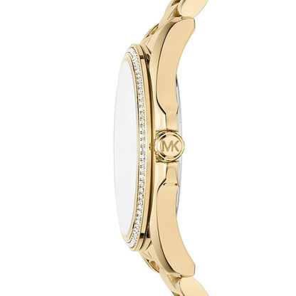 Michael Kors MK6555 Women’s Gold Dial Gold Stainless Steel Crystal Logo Watch