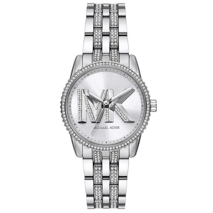 Michael Kors MK7542 Women’s Silver Dial Silver Stainless Steel Crystal Logo Watch