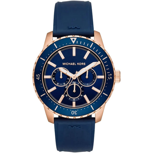 Michael Kors MK7163 Men’s Blue Dial Navy Silicone Strap Chronograph Watch
