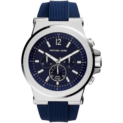 Michael Kors MK8303 Men’s Navy Blue Dial Blue Rubber Strap Chronograph Watch