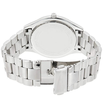 Michael Kors MK3379 Women’s Blue Dial Silver Stainless Steel Slim Watch