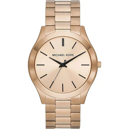 Michael Kors MK9122 Men’s Slim Runway Gold-Tone Stainless Steel Watch