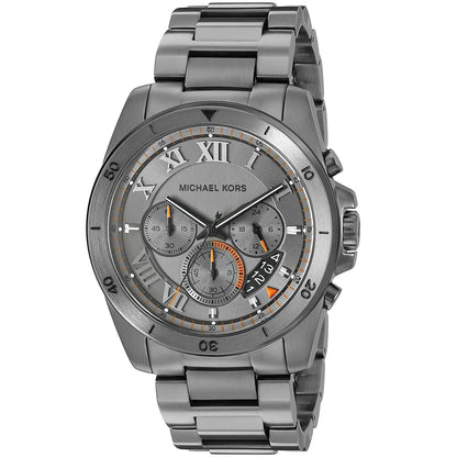 Michael Kors MK8465 Men’s Gray Dial Stainless Steel Brecken Chronograph Watch
