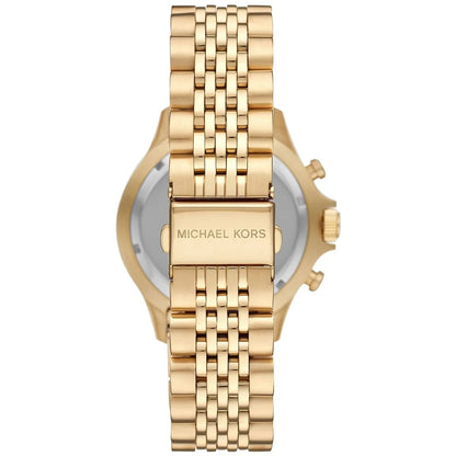 Michael Kors MK8726 Men’s Black Dial Gold Stainless Steel Bayville Chronograph Watch