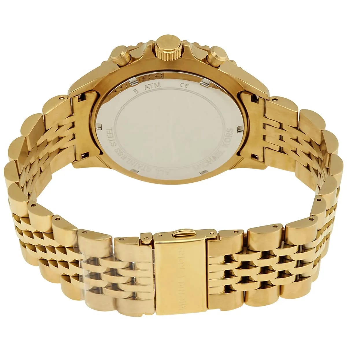 Michael Kors MK8726 Men’s Black Dial Gold Stainless Steel Bayville Chronograph Watch