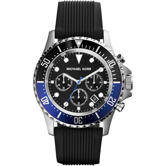 Michael Kors MK8365 Men’s Black Dial Stainless Steel Everest Chronograph Watch