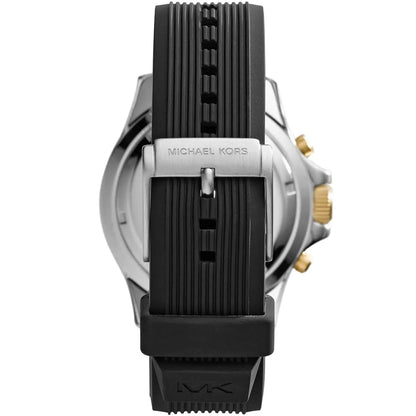 Michael Kors MK8366 Men’s Black Dial Black Silicone Strap Everest Chronograph Watch