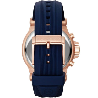 Michael Kors MK8295 Men’s Blue Dial Blue Silicone Strap Dylan Chronograph Watch
