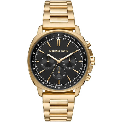 Michael Kors MK8969 Men’s Black Dial Gold Stainless Steel Sullivan Chronograph Watch
