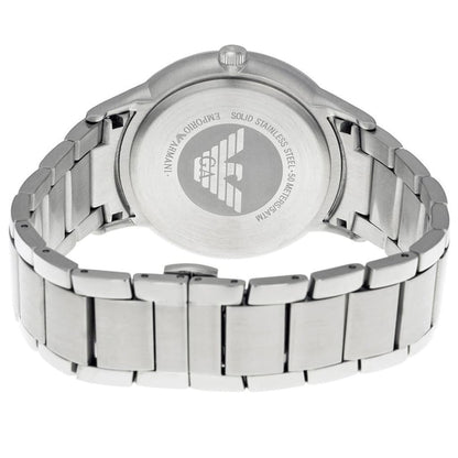 Emporio Armani AR2472 Men’s Blue Dial Stainless Steel Renato Watch
