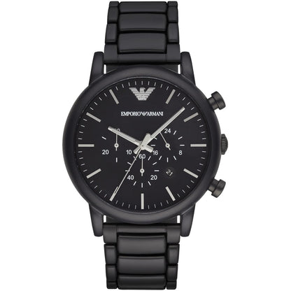 Emporio Armani AR1895 Men’s Black Dial Stainless Steel Luigi Chronograph Watch