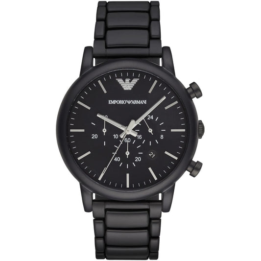 Emporio Armani AR1895 Men’s Black Dial Stainless Steel Luigi Chronograph Watch