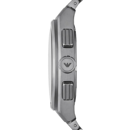 Emporio Armani AR11560 Men’s Black Dial Silver Stainless Steel Federico Chronograph Watch