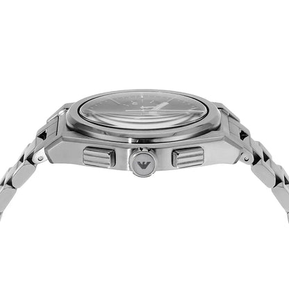 Emporio Armani AR11560 Men’s Black Dial Silver Stainless Steel Federico Chronograph Watch