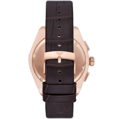 Emporio Armani AR11563 Men’s Blue Dial Brown Leather Federico Chronograph Watch