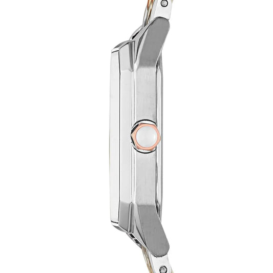 Emporio Armani AR11146 Women’s Mother of Pearl Dial Two-Tone Stainless Steel Gioia Watch