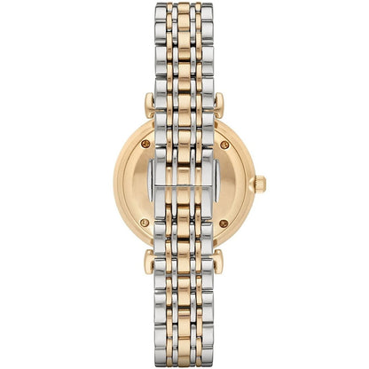 Emporio Armani AR2076 Women’s Crystal Dial Two-Tone Stainless Steel Gianni T-Bar Watch