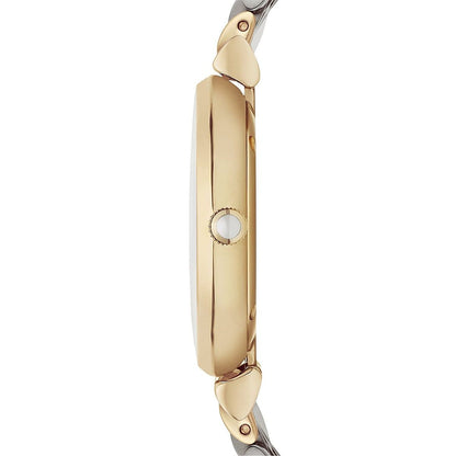 Emporio Armani AR2076 Women’s Crystal Dial Two-Tone Stainless Steel Gianni T-Bar Watch