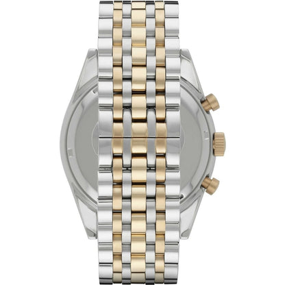 Emporio Armani AR6088 Men’s Blue Dial Two-Tone Stainless Steel Chronograph Watch