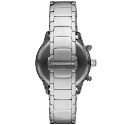 Emporio Armani AR11241 Men’s Black Dial Silver Stainless Steel Chronograph Watch