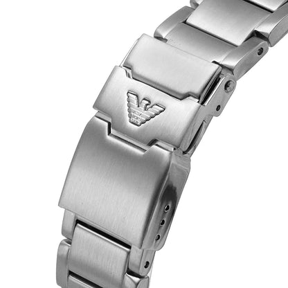 Emporio Armani AR11360 Diver Chronograph Black Dial Silver Stainless Steel Men's Watch