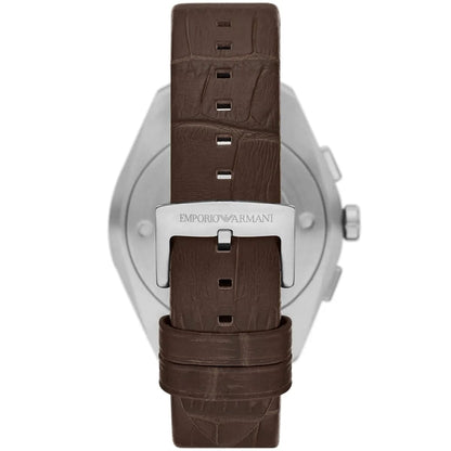 Emporio Armani Claudio AR11482 Men's Chronograph Brown Dial Brown Leather