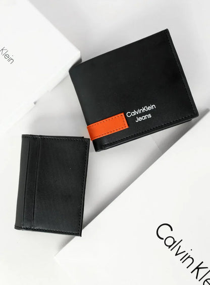 CK Black Leather Waller For Men 61#