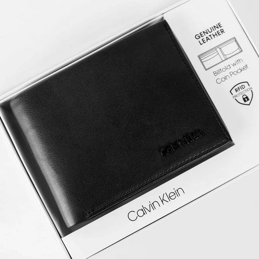 CK Black Leather Wallet For Men 52#