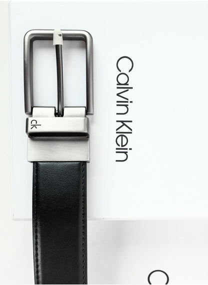 CK Black Leather Wallet-Belt Set For Men 11#