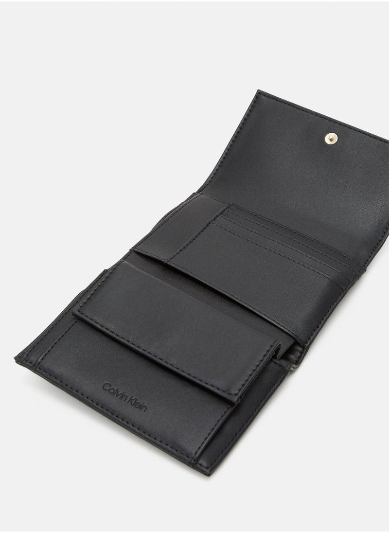 CK Black Leather Trifold Wallet For Women 79#