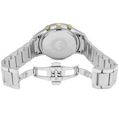 Emporio Armani Renato AR11047 Grey Dial Gold Accents Watch
