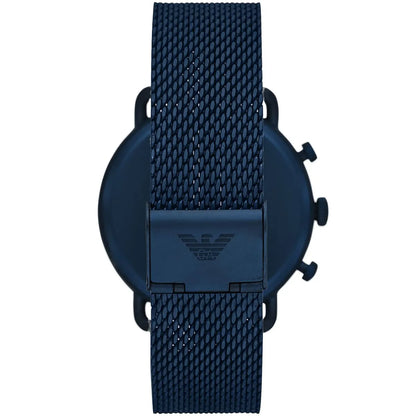 Emporio Armani Aviator AR11289 All-Blue Mesh Chronograph Watch