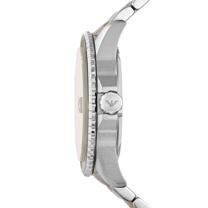 Emporio Armani Diver AR11340 Chocolate Brown Two-Tone Watch