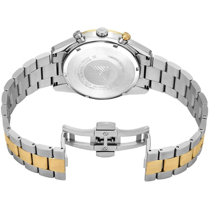 Emporio Armani Racer AR11678 Two-Tone Black Dial Metal Men's Watch