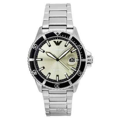 Emporio Armani World Explorer AR11683 All Silver Dial Men's Watch