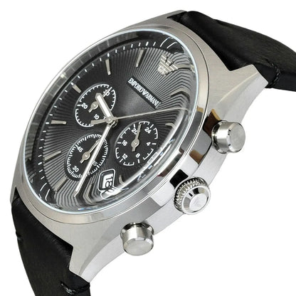 Emporio Armani AR1975 Brown Dial Leather Watch