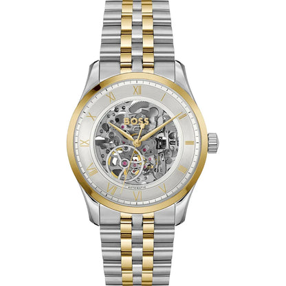 Emporio Armani Antonio AR60092 Two-Tone Automatic Skeleton Men's Watch
