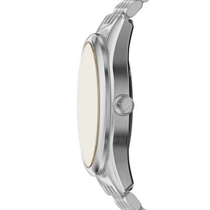 Emporio Armani Antonio AR60095 Silver-Tone Beige Skeleton Automatic Men's Watch