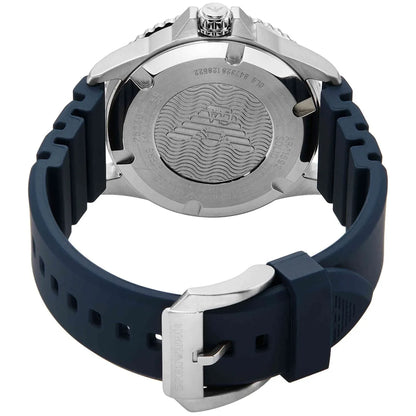 Emporio Armani AR11592 Blue Dial GMT Diver 100M Rubber Strap Watch