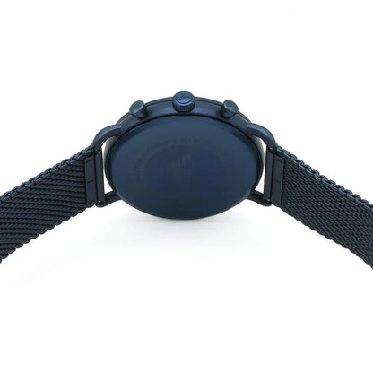 Emporio Armani Aviator AR11289 All-Blue Mesh Chronograph Watch