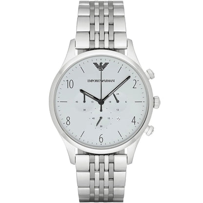 Emporio Armani Beta AR1879 White Dial Seven-Link Watch