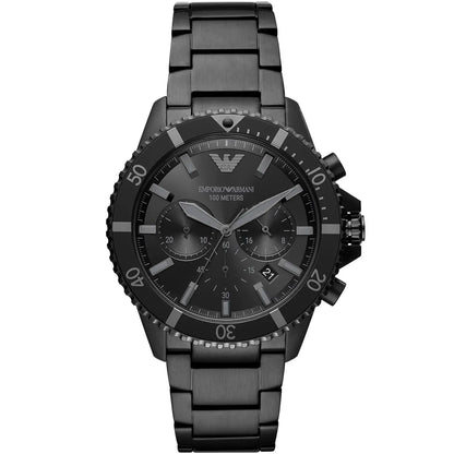 Emporio Armani Diver AR11363 All Black Chronograph Watch