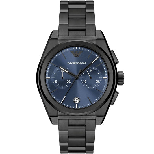 Emporio Armani Federico AR11561 Gunmetal Blue Dial Chronograph Watch
