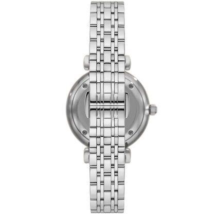 Emporio Armani Gianni T-Bar AR11445 Full Crystal Silver Dial Watch