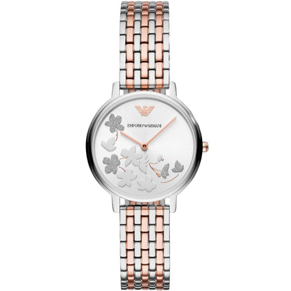 Emporio Armani Kappa AR11113 Two-Tone Floral Dial Watch