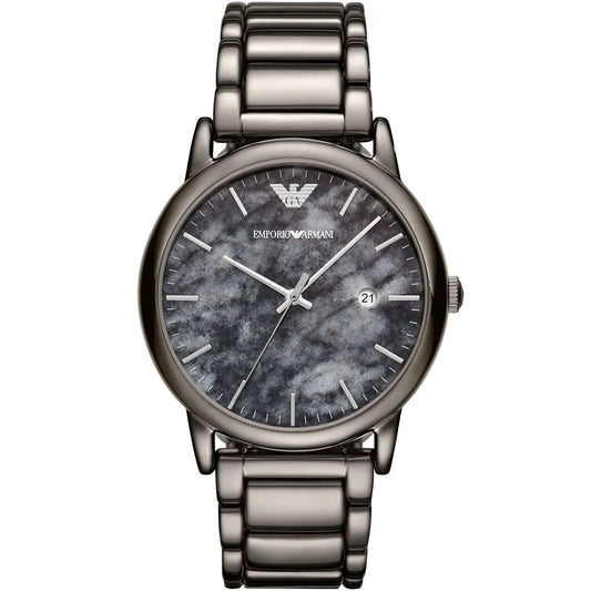Emporio Armani Luigi AR11155 Gunmetal Watch with Marble Dial