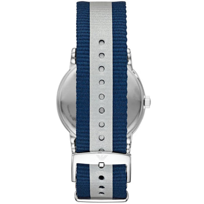 Emporio Armani Luigi AR11212 Blue Striped Fabric Watch